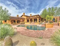  ?? KIMBERLY TURNER ?? This Tuscan-style Scottsdale house sold for $3.4 million.