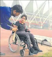  ?? HT PHOTO ?? ▪ Kashish Lakra was a budding wrestler before a freak mishap on the wrestling mat left her wheelchair-bound.
