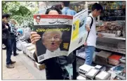  ?? (Photo MaxPPP/EPA) ?? La décision du président américain a provoqué de très vives réactions en Iran (ci-dessus à Téhéran).