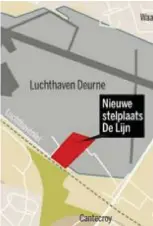  ?? FOTO RR ?? De nieuwe stelplaats zal vlak bij de luchthaven van Deurne gevestigd zijn. De Lijn hoopt in 2022 te beginnen met de bouw.