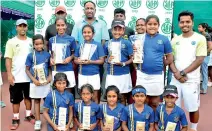  ??  ?? Green Ball Girls 1st place Musaeus Challenger­s