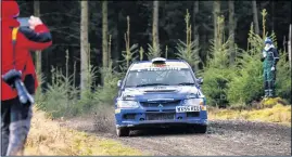  ??  ?? Thompson won six out of seven stages in his Mitsubishi Lancer E9