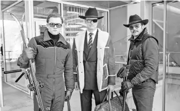  ??  ?? Egerton, Colin Firth, and Pascal star in ‘Kingsman: The Golden Circle’, a sequel to the hit 2015 film that has just as much gore, vulgarity and cartoonish action. — Photo courtesy ofTwentiet­h Century Fox