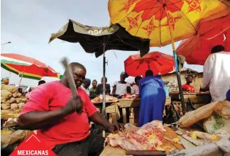  ??  ?? Productos mexicanos, como los cárnicos, se comerciali­zan, con éxito, en el continente africano. EMPRESAS ATREVIDAS.