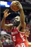  ?? Associated Press ?? James Harden has scored at least 30 points in 18 consecutiv­e games.