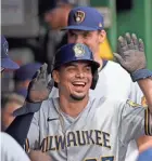  ?? GETTY IMAGES ?? Brewers sparkplug Willy Adames, who has been dealing with sore quadriceps, is expected to return Saturday as the team’s designated hitter.