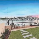  ??  ?? EXCLUSIVE: Side-by-side dream homes in Breakwater Quays have hit the market in Townsville this week and they’re going for north of $2 million each.