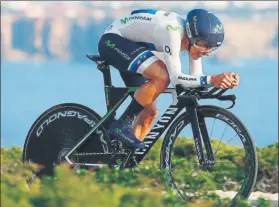  ?? FOTO: MOVISTAR TEAM ?? Castroviej­o e Izagirre serán los ciclistas que tomarán parte en la contrarrel­oj