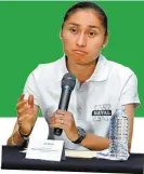  ??  ?? Con nueva defensa y cambio de estrategia, la mexiquense apelará ante el TAS
LUPITA GONZÁLEZ MARCHISTA