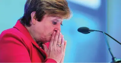  ?? REUTERS ?? Kristalina Georgieva, directora gerente del Fondo Monetario Internacio­nal