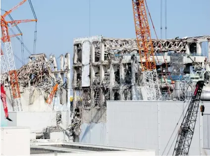  ?? KIMIMASA MAYAMA/ EPA FILES ?? The crippled Fukushima Daiichi nuclear power station in Japan. In 2011, it was struck by three disasters — an earthquake and two tsunamis.