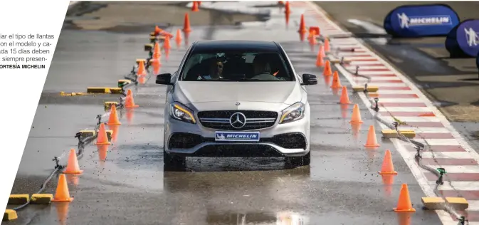  ?? FOTO CORTESÍA MICHELIN ?? No cambiar el tipo de llantas que vienen con el modelo y calibrarla­s cada 15 días deben ser hábitos siempre presentes.