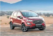  ??  ?? You can now have a more dynamic-looking Ecosport but sadly Ford SA has no plans to bring the ST-line models.