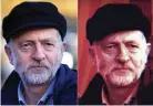  ??  ?? Seeing red: Original picture (left) and the one used on Newsnight