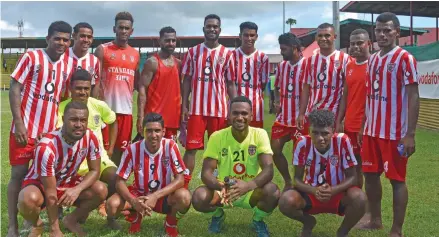  ?? Photo: Laisa Lui ?? Labasa football team after their 2-0 win over Navua at Subrail Park, Labasa on February 8, 2020.