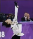  ?? DAVID J. PHILLIP — THE ASSOCIATED PRESS ?? Yuzuru Hanyu of Japan performs in the men’s free figure skating final in the Gangneung Ice Arena Saturday.