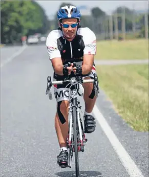  ??  ?? Determined: Matamata man Andrew Kennedy is competing in this Saturday’s Kelloggs-Nutri Grain Ironman New Zealand event.