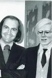  ??  ?? Amici Gavino Sanna a New York insieme a Andy Warhol