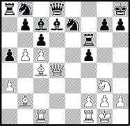  ??  ?? B. This is from a game by Staunton. Black is a piece up but is a long way behind on developmen­t. White to play