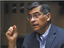  ?? Paul Chinn / The Chronicle ?? Xavier Becerra of California is one of 19 attorneys general who issued a challenge to Jeff Sessions’ Justice Department.