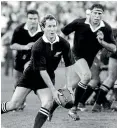  ??  ?? Bruce Deans in action for the All Blacks, for whom he played 10 tests.