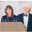  ?? FOTO: REUTERS ?? Aleida und Jan Assmann in der Paulskirch­e.