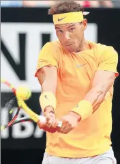  ?? REUTERS ?? Rafael Nadal won his eighth Italian Open title.