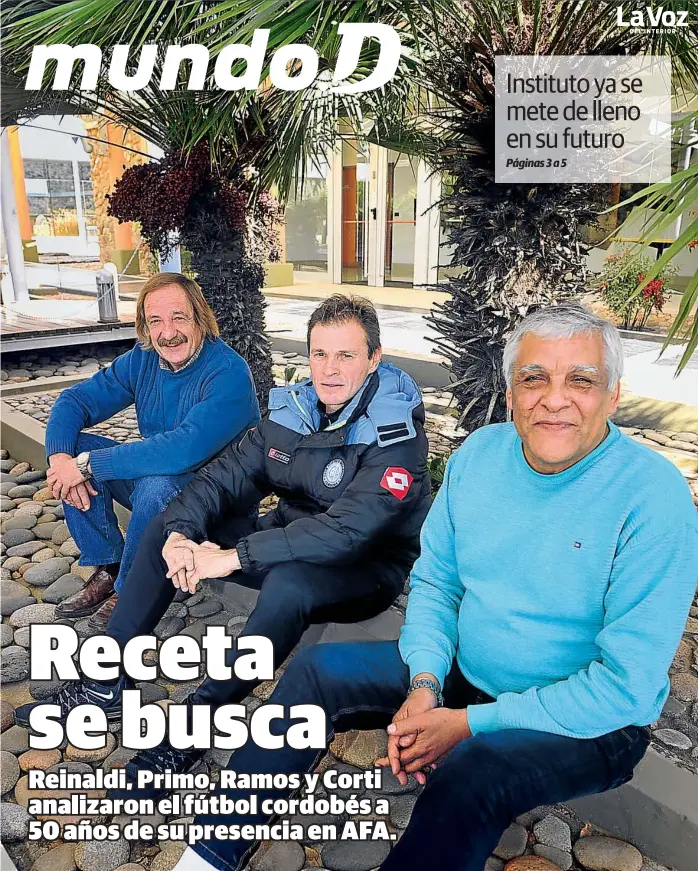  ?? (JOSÉ GABRIEL HERNÁNDEZ) ?? En La Voz. José Omar Reinaldi, Daniel Primo y Juan Manuel Ramos estuvieron en la sede del diario y resaltaron puntos que marcan que se está en el buen camino.