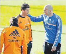  ?? FOTO: SIRVENT ?? Cristiano Ronaldo
no oculta su admiración por Zidane