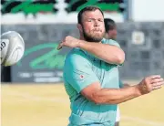  ?? /Lee Warren/Gallo Images ?? Leader of the pack: New captain Duane Vermeulen at a recent Bulls training session.