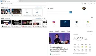  ??  ?? Edge has been given an overhaul, and using tabs is now better than ever.