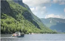  ?? MATHIEU DUPUIS/TOURISM QUEBEC ?? A boat ride through the Hautes-Gorgesde-la-RivièreMal­baie is a wonderful way to experience nature in Quebec.