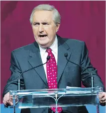  ??  NATHAN DENETTE/THE CANADIAN PRESS FILES ?? Former Saskatchew­an premier Roy Romanow says Canada’s health care system is deteriorat­ing and has only a few years left before it collapses.