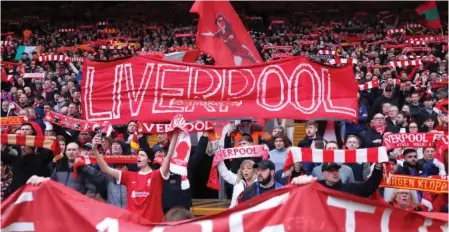  ?? ?? ▲ Liverpool have increased ticket prices for a second successive season ahead of this summer’s departure of manager Jurgen Klopp.