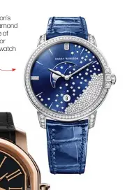  ??  ?? Harry Winston’s Midnight Diamond Drops is one of the entries for best ladies’ watch