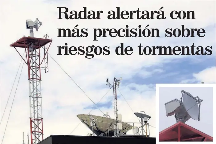  ?? RAFAEL PACHECO ?? Este es el nuevo radar del IMN. Con los datos que se recaben sobre las lluvias, se podrá informar, más oportuname­nte, a los comités regionales y así evitar desastres.