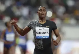  ?? JEBREILI, FILE
FOTO: AP PHOTO/KAMRAN ?? Caster Semenya vann Diamond League-loppet på 800 meter i maj, vilket kan ha varit hennes sista storlopp på distansen.