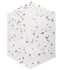  ??  ?? 1
1 Terrazzo board, $15, from Kmart.
2 Marvel Terrazzo matte white tile, $109.50 per square metre, from Tile Space.