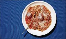  ?? WASHINGTON POST. CONTRIBUTE­D BY STACY ZARIN GOLDBERG/ ?? 30-Minute Spaghetti & Meatballs.