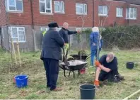  ?? Picture: Reading Borough Council ?? The planting saw 30 new trees added to South Whitley Park.