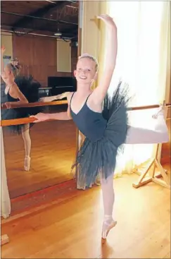  ?? Photo: LAUREN PRIESTLEY ?? En pointe: Isabella Price is on her way to the New Zealand School of Dance.