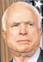  ??  ?? John McCain