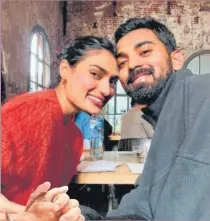  ?? ?? Athiya Shetty and KL Rahul