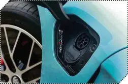  ??  ?? Here on the left-hand side is the port for direct current (DC) fast chargers. It can return up to 400km range in just 36 minutes.