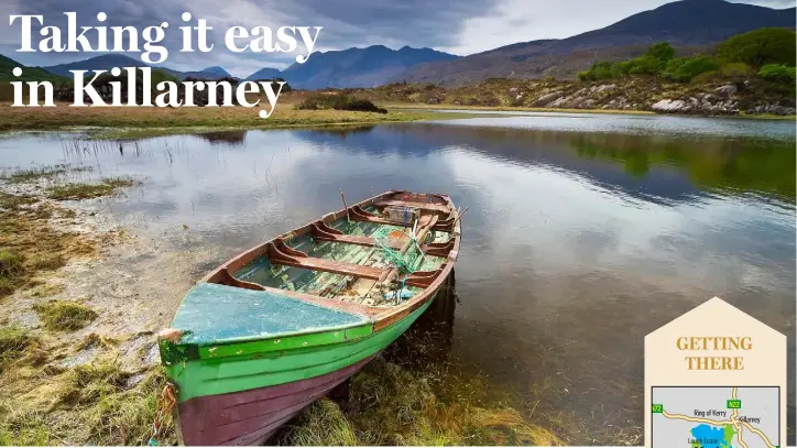  ??  ?? Lough Leane — the biggest of Killarney National Park’s three lakes — is home to the isle of Inisfallen where St Finian founded his monastery