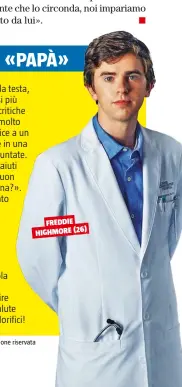  ??  ?? FREDDIE HIGHMORE (26) 19 ©Riproduzio­ne riservata