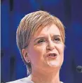  ??  ?? The First Minister outlined her vision in Edinburgh.