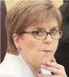  ??  ?? Clueless: Nicola Sturgeon at FMQs