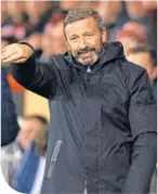  ??  ?? Dons boss Derek Mcinnes