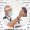  ??  ?? CAREFUL Security at Belfast Internatio­nal